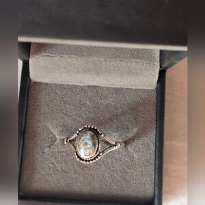 Sterling Silver Abalone gemstone Ring